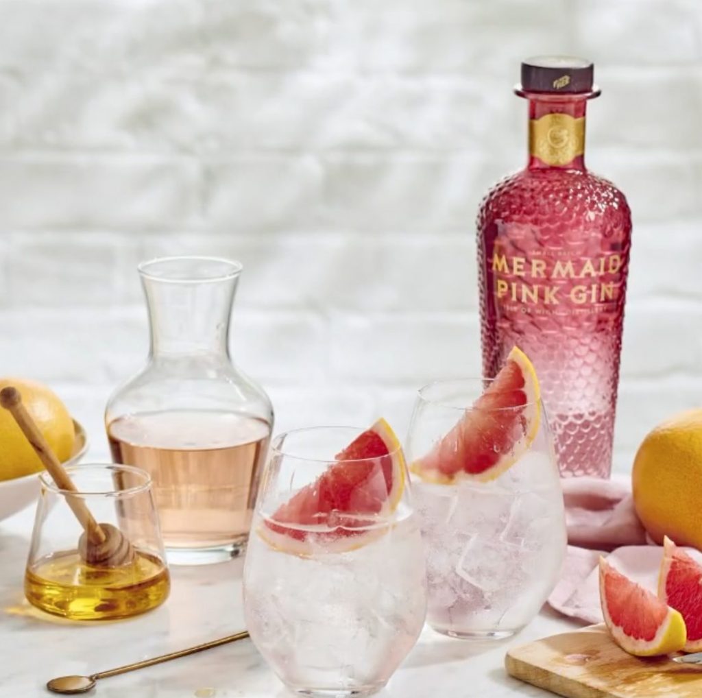 ALL THINGS DRINKS - Mermaid Pink Gin with Grapefruit