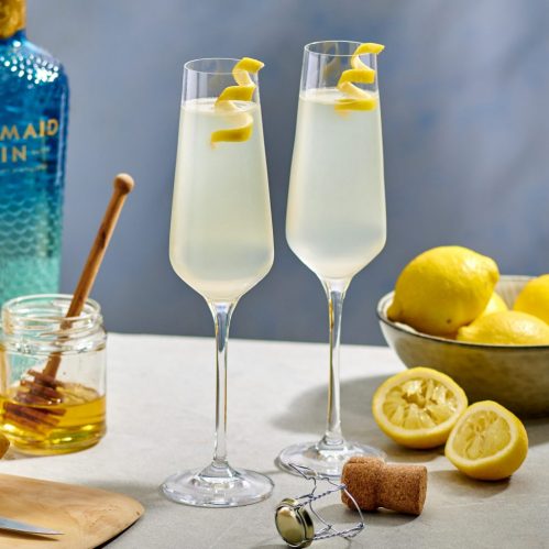 Mermaid Gin French 75 Cocktail