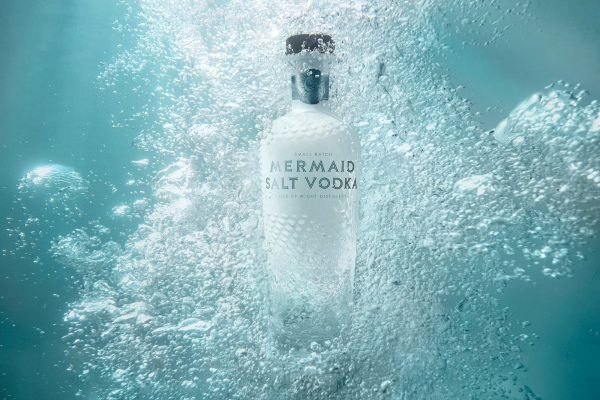 Mermaid Salt Vodka Bottle Shot In The Sea