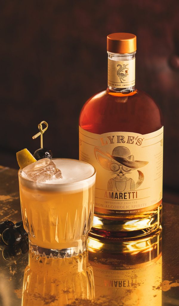 ALL THINGS DRINKS - GET INSPIRED Lyres Non Alcoholic Amaretti Sour