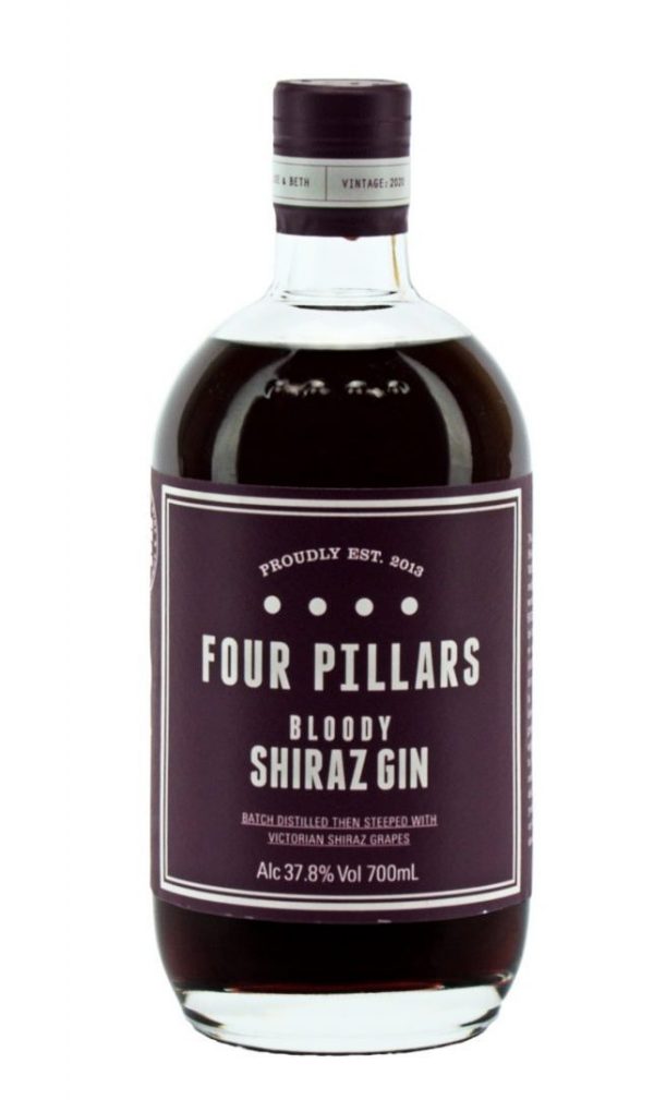 Front Label of Four Pillars Bloody Shiraz Gin