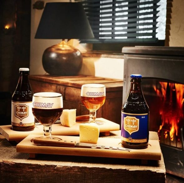 ALL THINGS DRINKS - Chimay Beers By The Fire With Cheese
