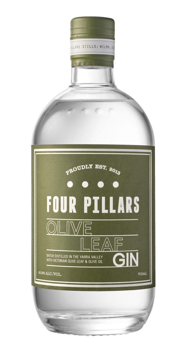 ALL THINGS DRINKS - Four Pillars Olive Leaf Gin Front Label