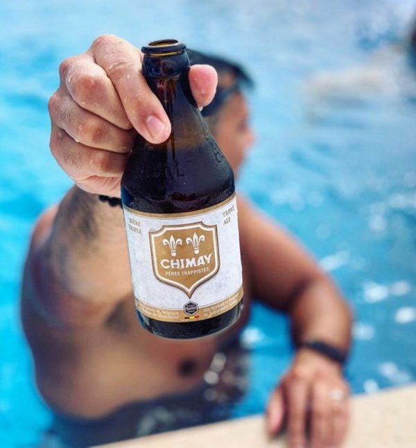All Things Drinks - Chimay Triple White By The Pool
