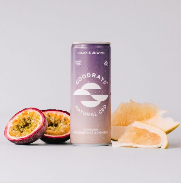 ALL THINGS DRINKS - Goodrays CBD Seltzer Passionfruit & Pomelo
