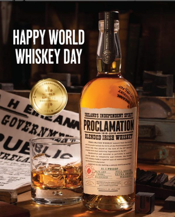 ALL THINGS DRINKS - Proclamation Blended Irish Whiskey Gold Winner At World Spirits Competition 2021